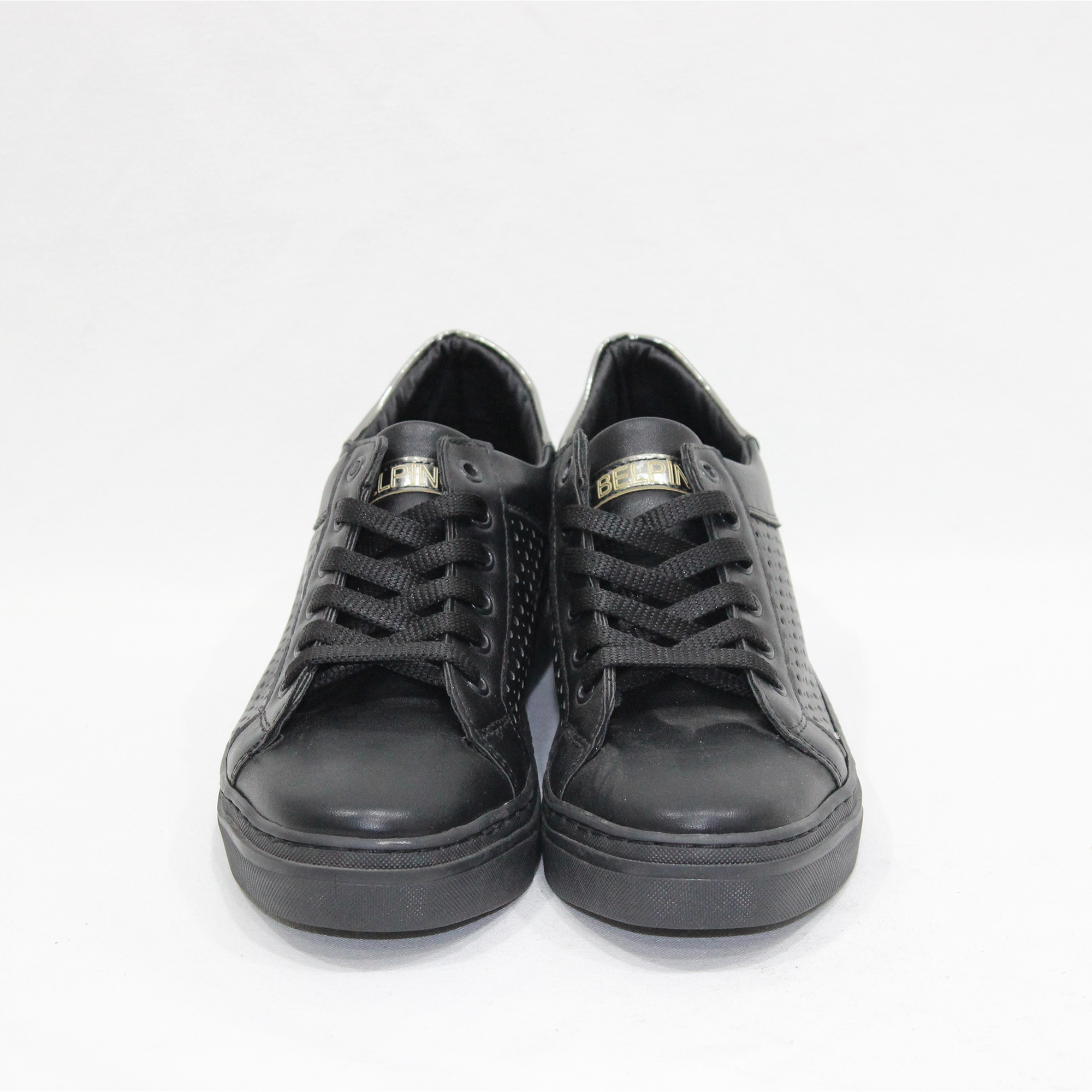 Belpino Lazerli Siyah Ayakkabı