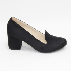 Arıcı Siyah Süet Topuklu Klasik Ayakkabı