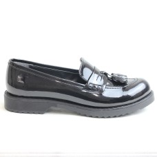 Charmia 119-05-S Siyah Oxford Rugan Klasik Ayakkabı