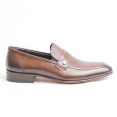 Özpolat Kahverengi Cilt Deri Kösele Klasik Ayakkabı