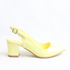 Arıcı Sarı Rugan Alçak Topuk Kapalı Ayakkabı