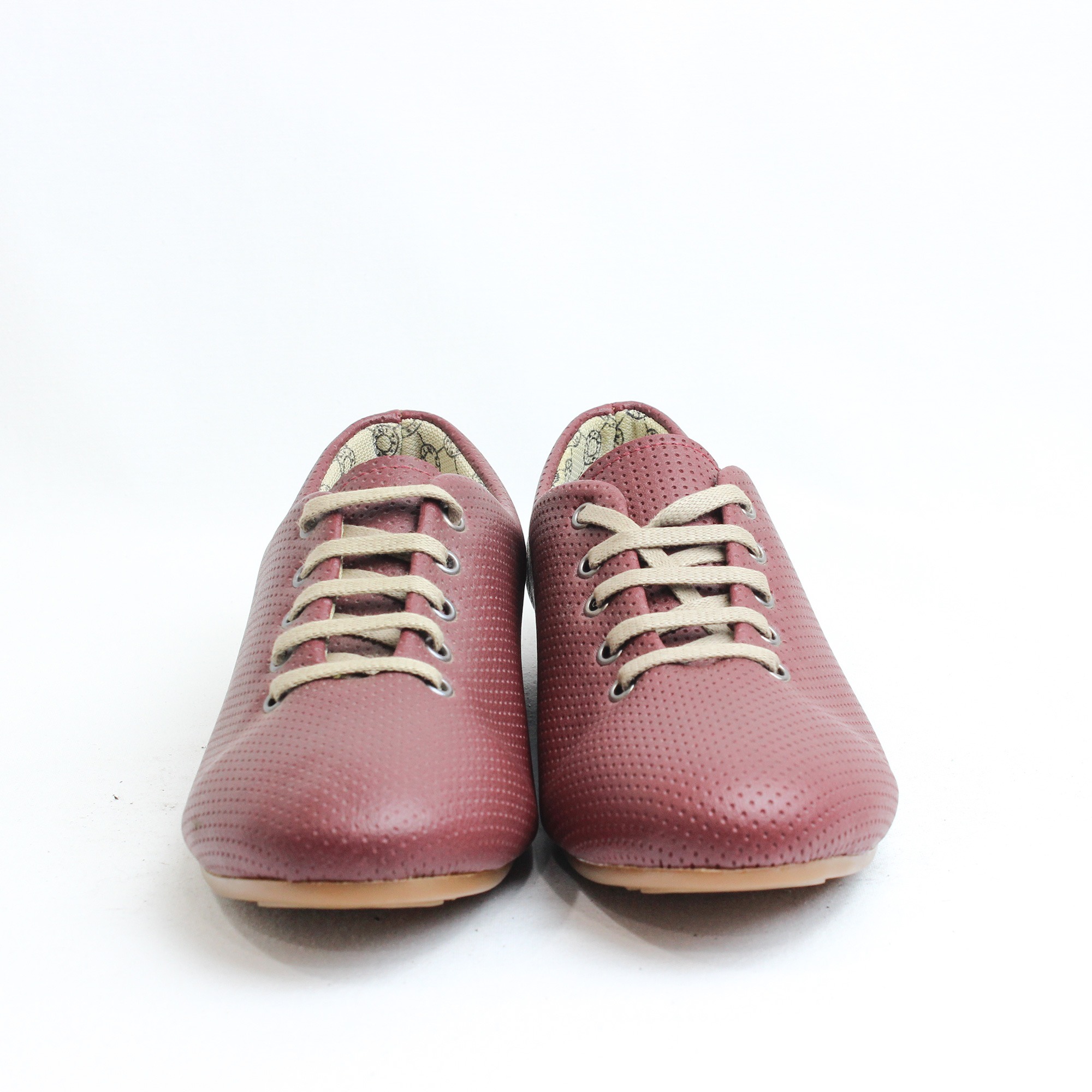 Palmiye Bordo Cilt Bağlı Günlük Ayakkabı