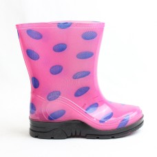 Obucca Astarsız Günlük Çocuk Yağmur Çizmesi Pembe Puanlı Obucca Astarsız Günlük Çocuk Yağmur Çizmesi Pembe Puanlı