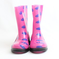 Obucca Astarsız Günlük Çocuk Yağmur Çizmesi Pembe Puanlı