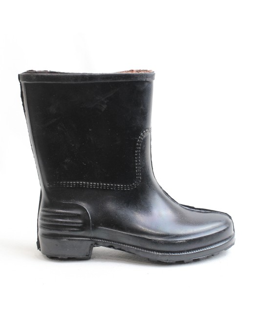 Obucca Siyah Çocuk Kara Lastik Çizme