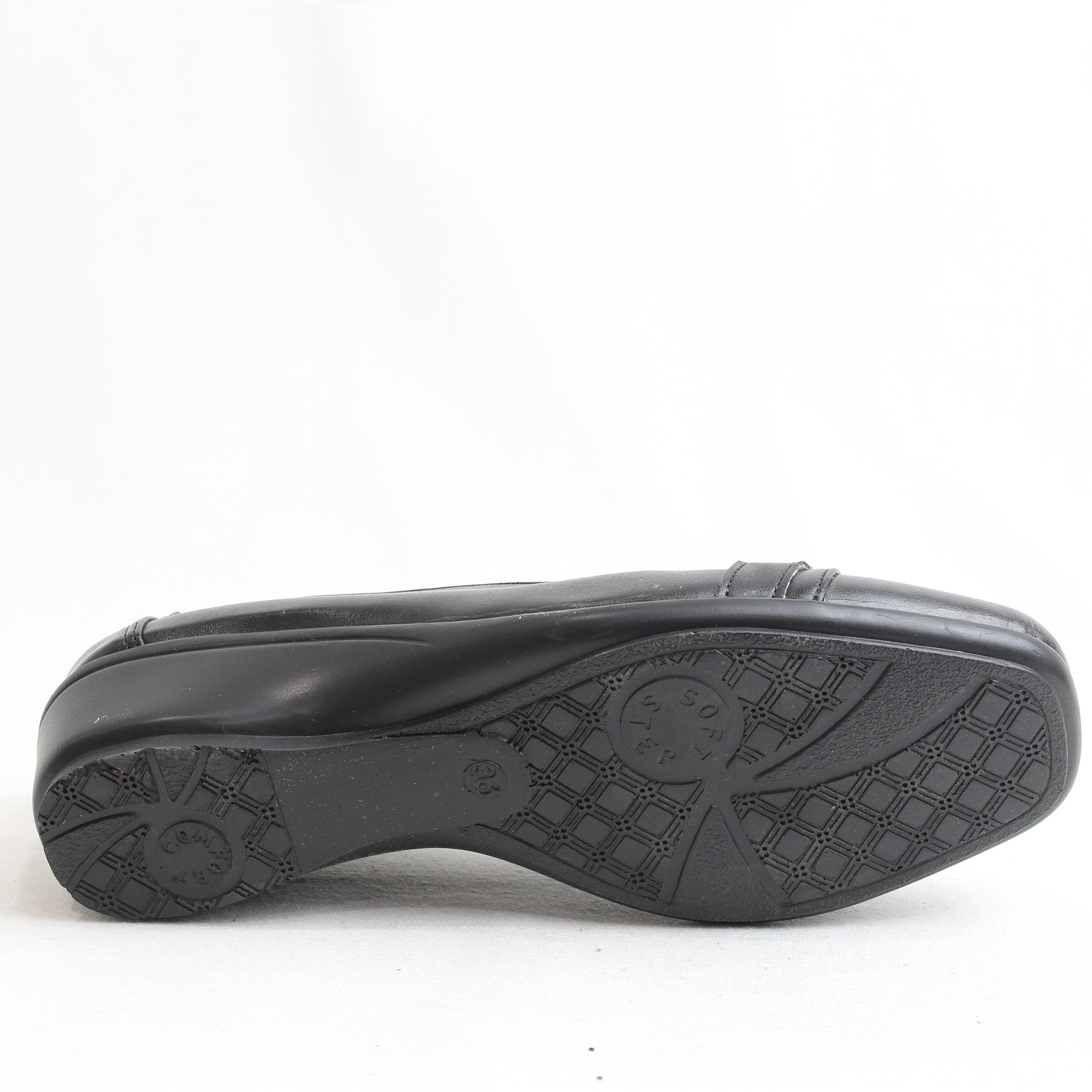 Obucca Siyah Cilt Düz Günlük Anne Ayakkabı